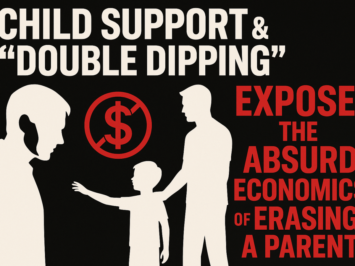 Child Support & “Double Dipping” – The Absurd Economics of Erasing a Parent
