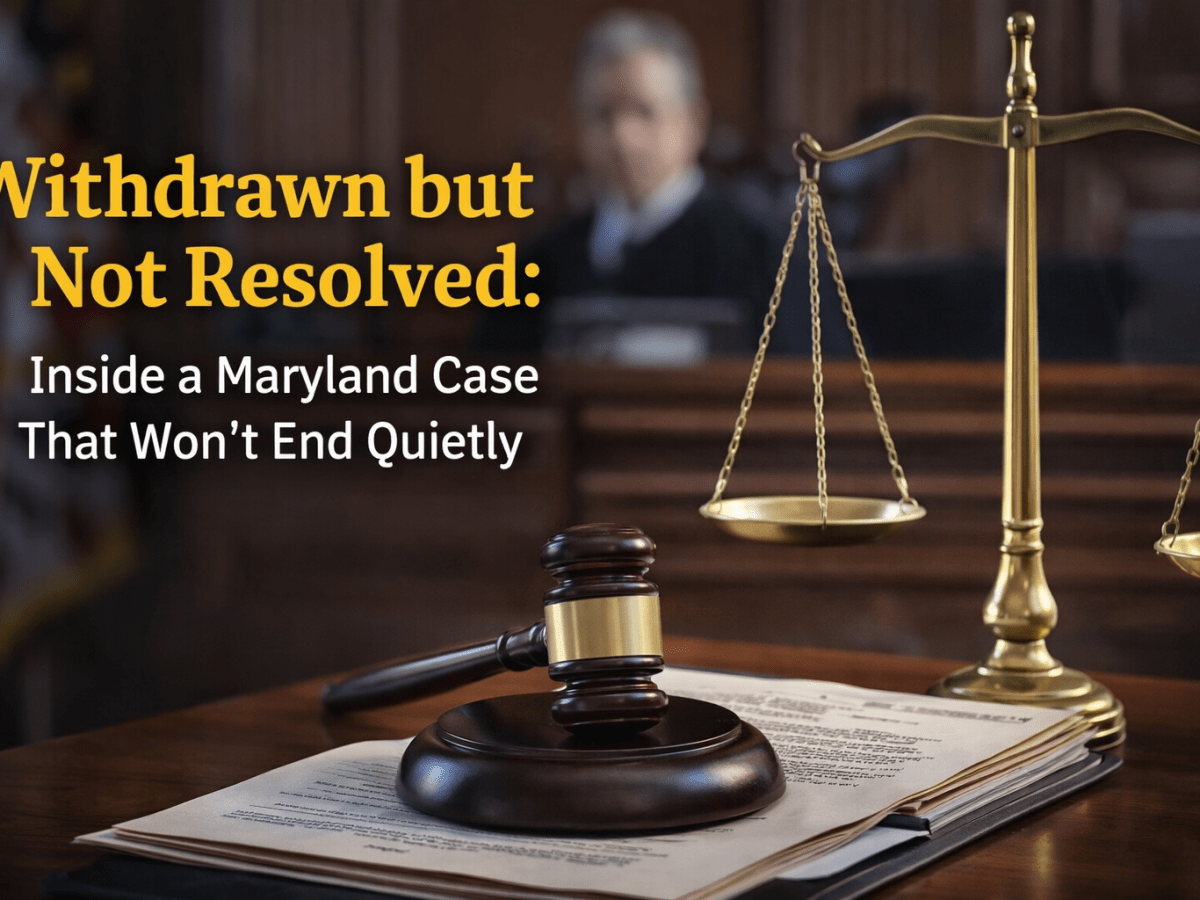 Withdrawn but Not Resolved: Inside a Maryland Case That Wouldn’t End Quietly